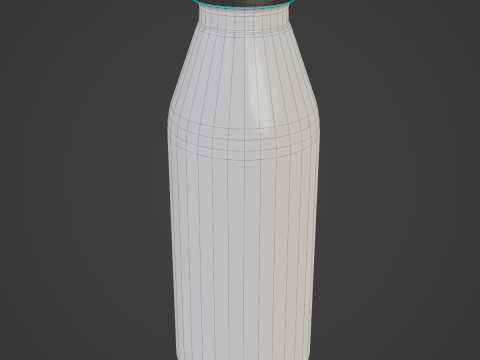 Milk Bottle 01 3D Модель
