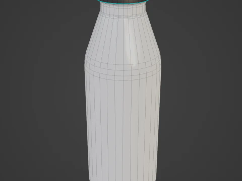 Milk Bottle 01 3D Model