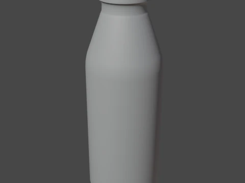 Milk Bottle 01 3D Model
