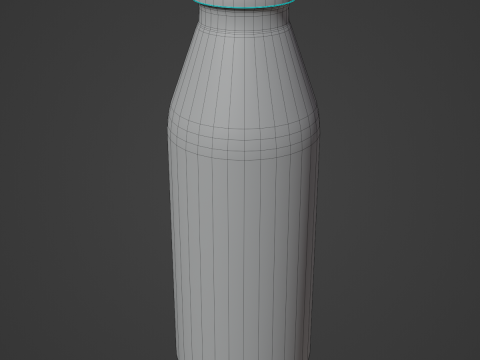 Milk Bottle 01 3D Модель