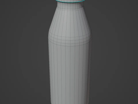 Milk Bottle 01 3D Model