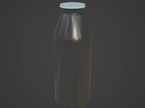 Milk Bottle 01 3D Model