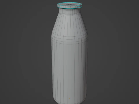 Milk Bottle 01 3D Model