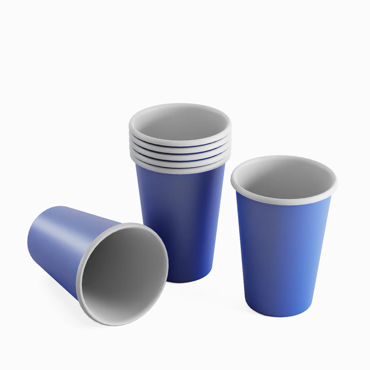 Paper Cup 01 3D Model .c4d .max .obj .3ds .fbx .stl .blend 