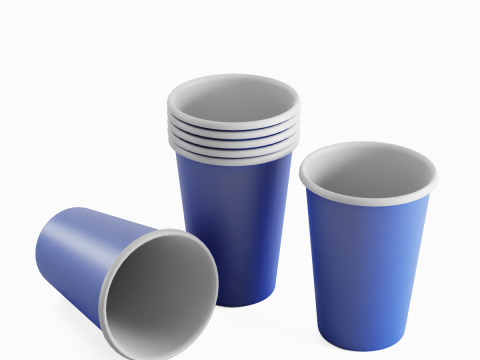 Paper Cup 01 3Dモデル