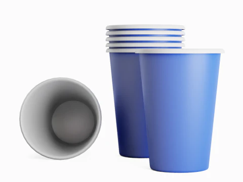 Paper Cup 01 3D Model