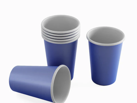 Paper Cup 01 3D Model