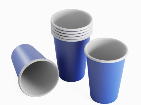 Paper Cup 01 3D Model