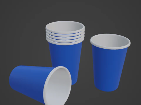 Paper Cup 01 3D Model