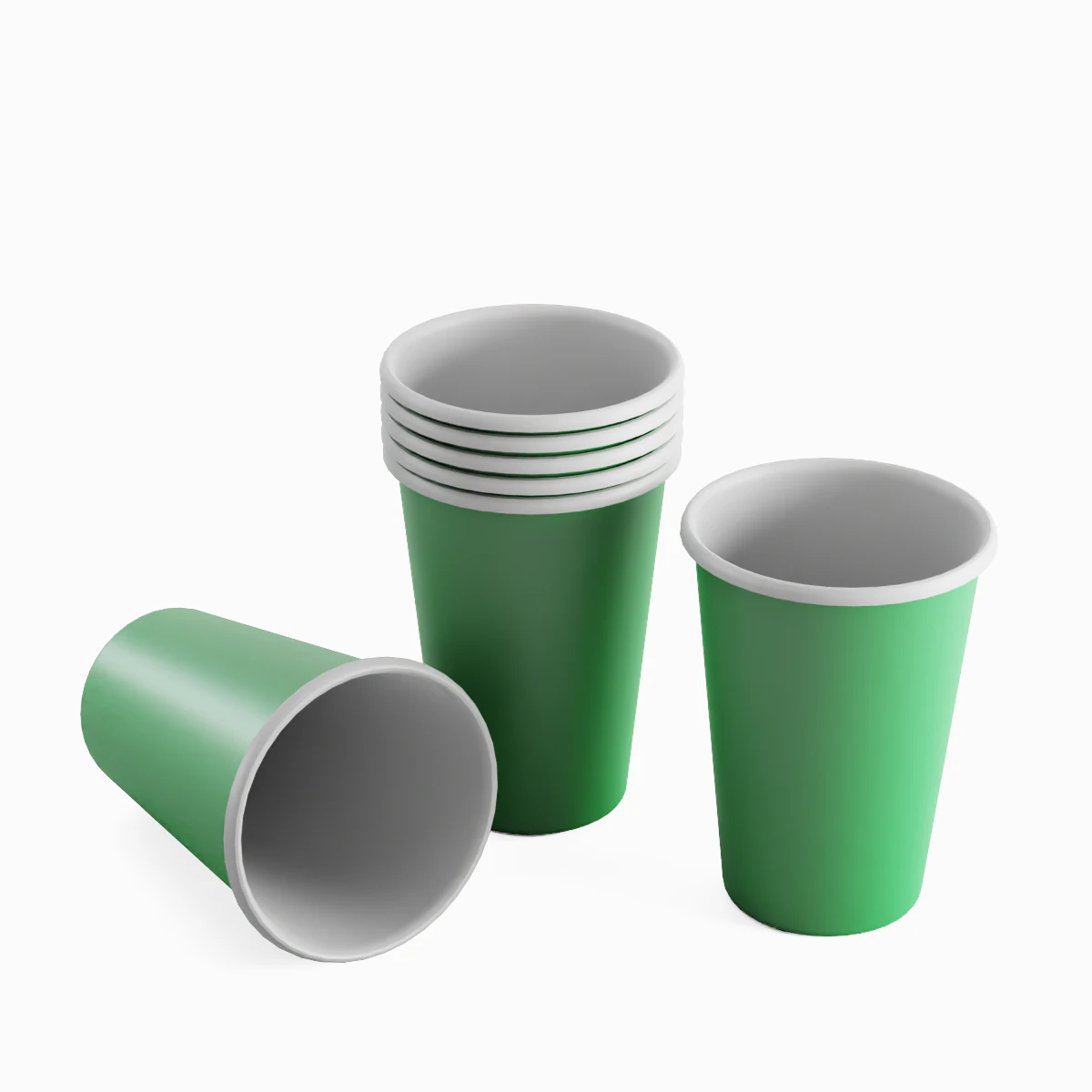 Paper Cup 02 3D Model .c4d .max .obj .3ds .fbx .stl .blend 