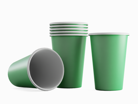 Paper Cup 02 3D Model