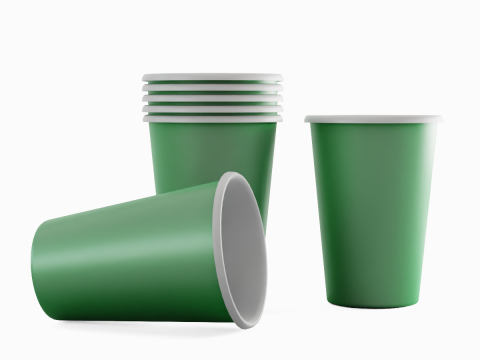 Paper Cup 02 3D Model