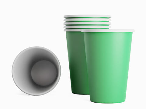 Paper Cup 02 3D Model