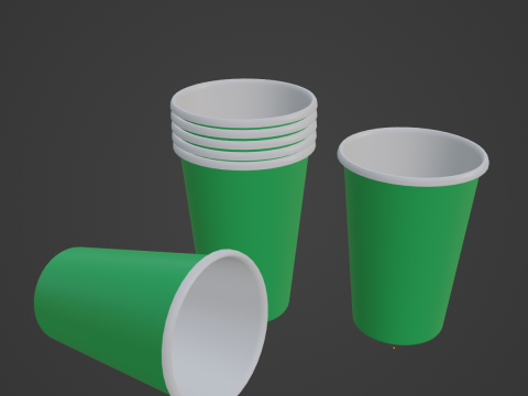 Paper Cup 02 3D Model
