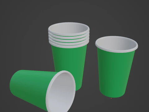 Paper Cup 02 3D Model