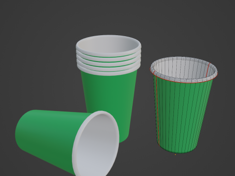 Paper Cup 02 3D Model