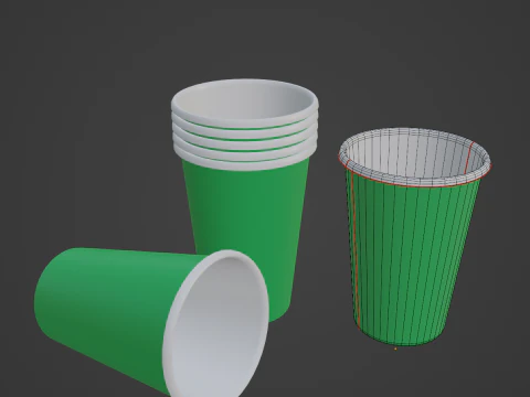 Paper Cup 02 3D Model