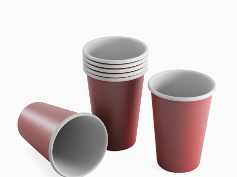 Paper Cup 03 3Dモデル