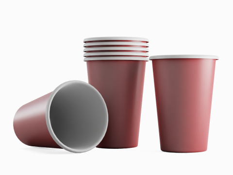 Paper Cup 03 3D Model