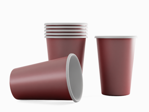 Paper Cup 03 3D Model