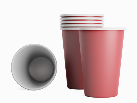 Paper Cup 03 3D Model