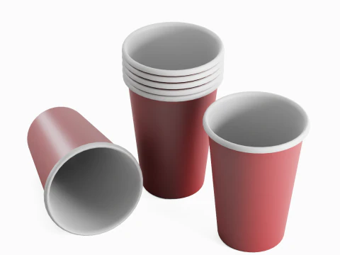 Paper Cup 03 3D Model