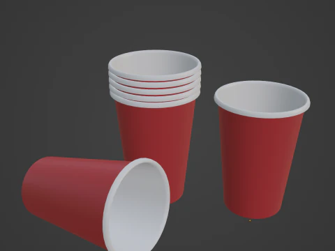 Paper Cup 03 3D Model