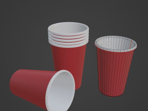 Paper Cup 03 3D Model