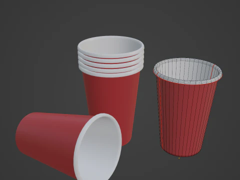 Paper Cup 03 3D Model