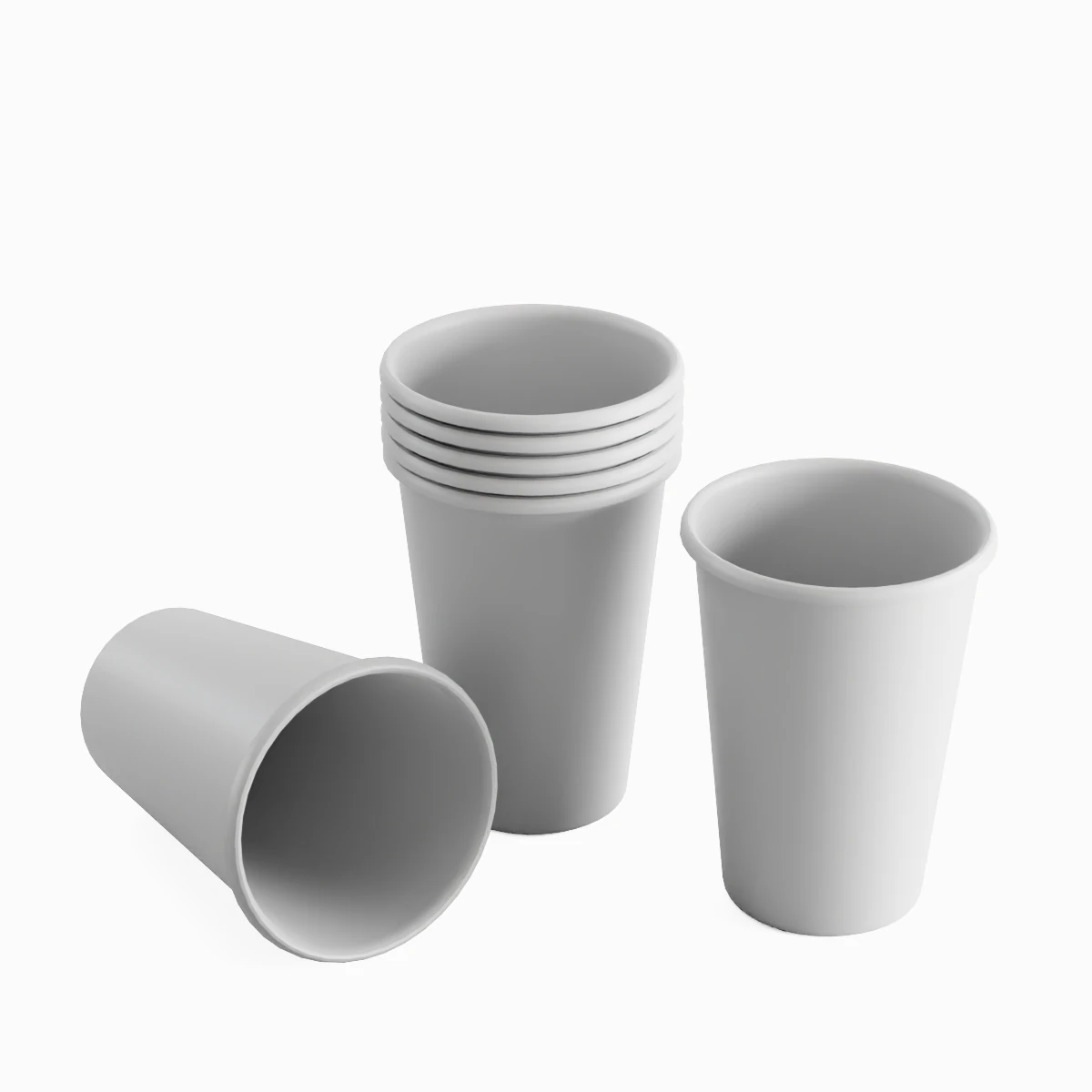 Paper Cup 04 3D Model .c4d .max .obj .3ds .fbx .stl .blend 