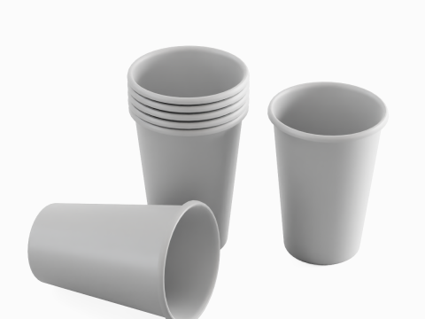 Paper Cup 04 Modelo 3D