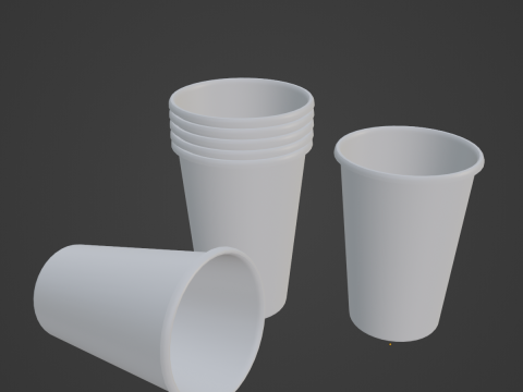 Paper Cup 04 Modelo 3D