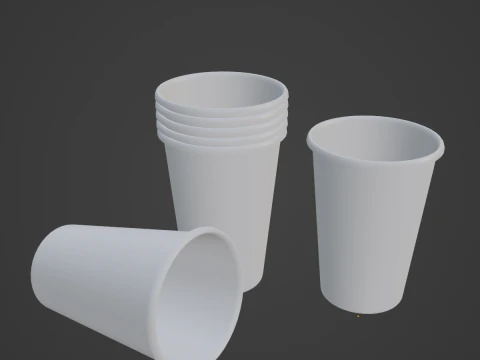 Paper Cup 04 3D Model