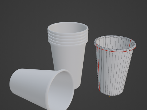 Paper Cup 04 Modelo 3D