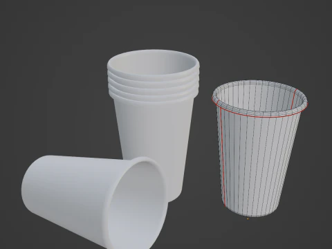 Paper Cup 04 3D Model