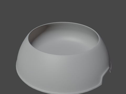 Plastic Dog Bowl A 02 3D-Modell