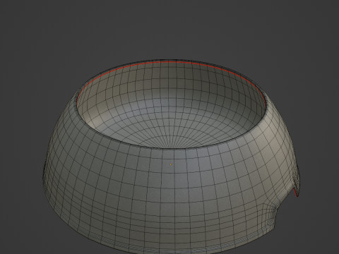 Plastic Dog Bowl A 06 3Dモデル