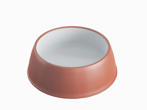 Plastic Dog Bowl B 02 3D 모델