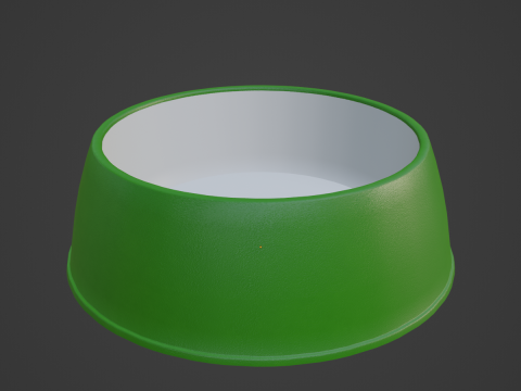 Plastic Dog Bowl B 03 3D 모델
