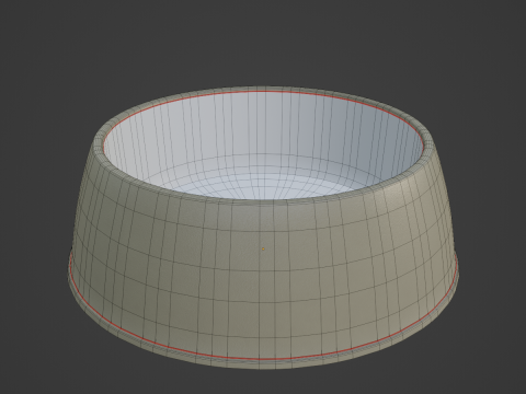 Plastic Dog Bowl B 05 Modelo 3D