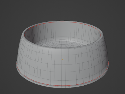 Plastic Dog Bowl B 05 Modelo 3D