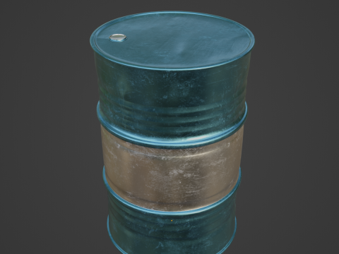 Steel Barrel 01 Modelo 3D
