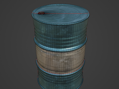 Steel Barrel 01 Modelo 3D