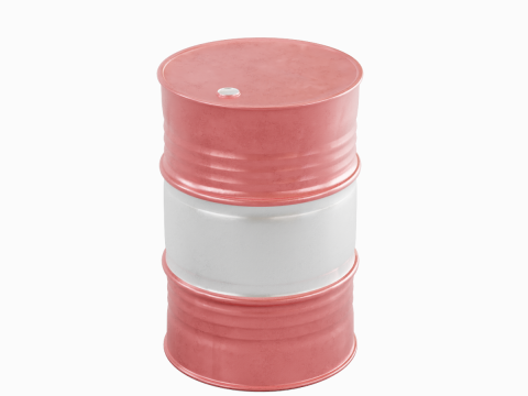 Steel Barrel 03 3D Model