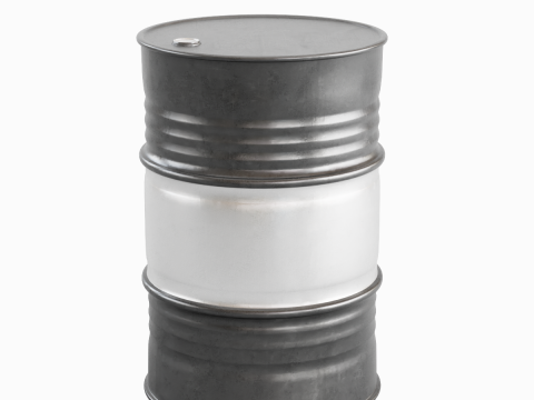 Steel Barrel 04 3D Model
