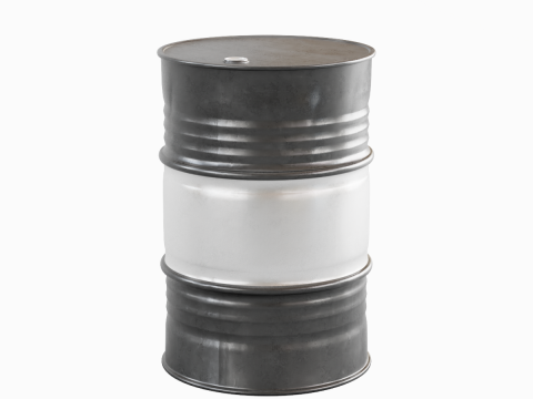 Steel Barrel 04 3D Model