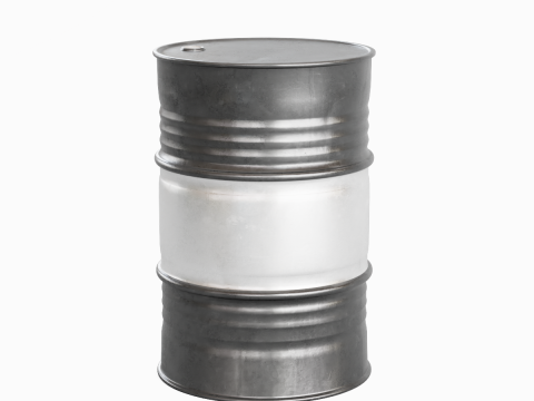 Steel Barrel 04 3D Model