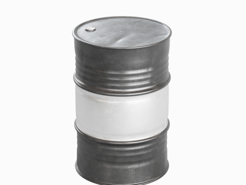 Steel Barrel 04 3D Model