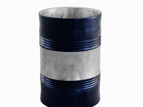 Steel Barrel B 02 3D Model