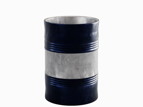 Steel Barrel B 02 3D Model
